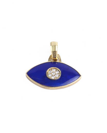 Blue Eye Charm With Enamel