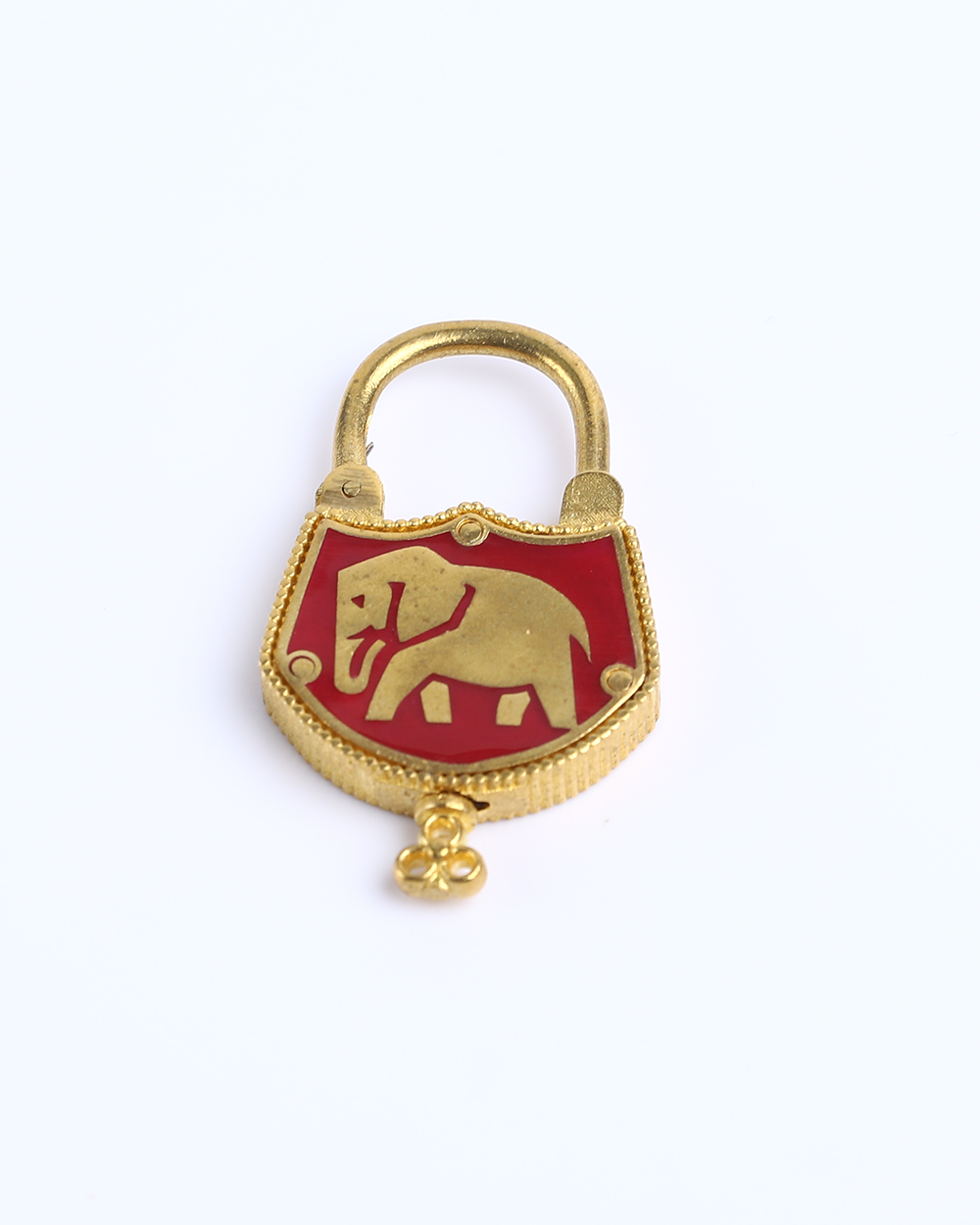 Elephant Lock With Enamel