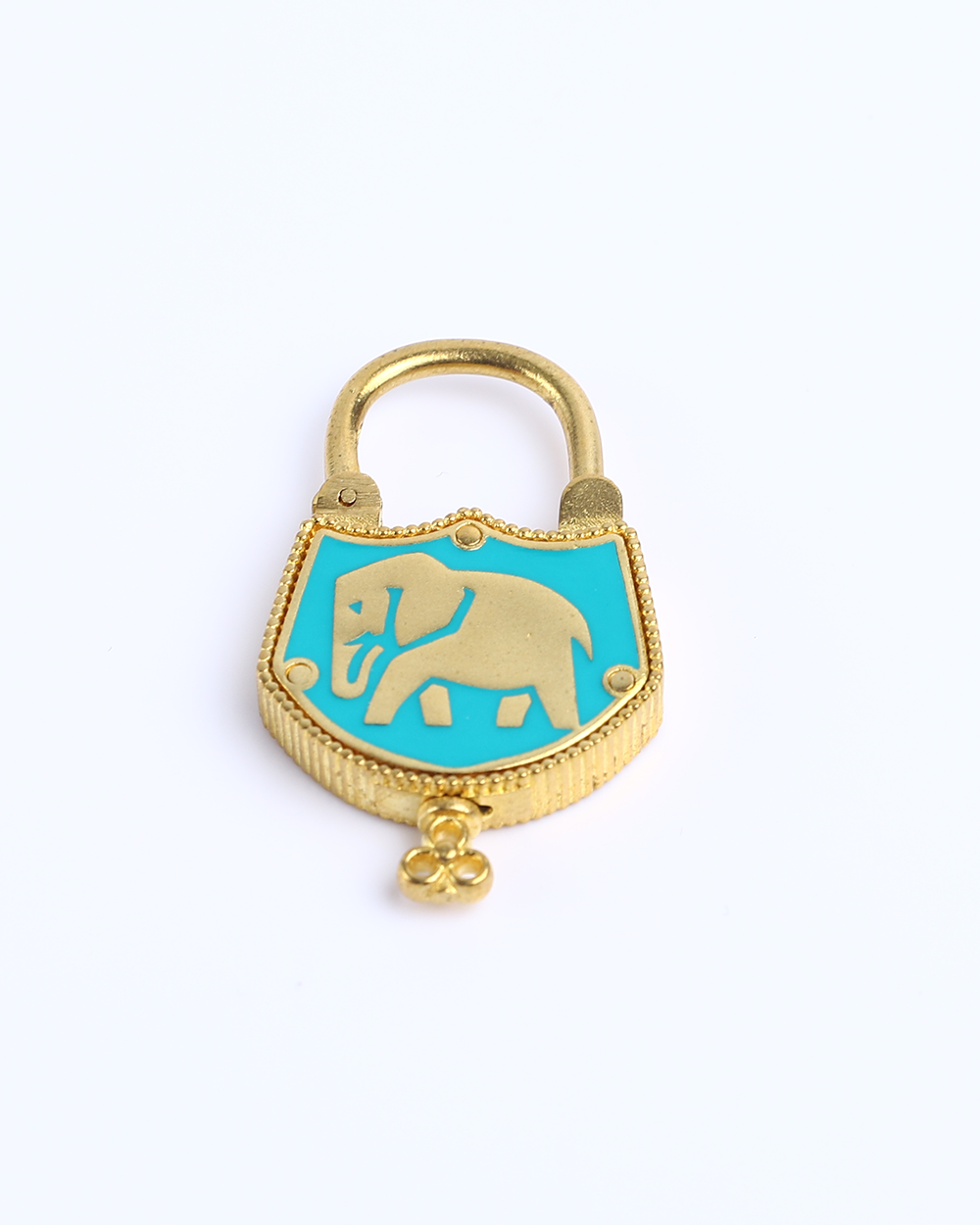 Elephant Lock With Enamel